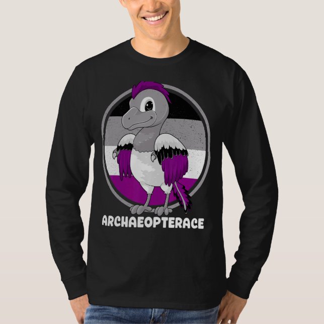 Archaeopterace Asexual Archaeopteryx Lgbtq Gay Pri T-Shirt (Vorderseite)