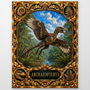 Archaeopteryx, Juwelen-Erbstück-Kunst Postkarte