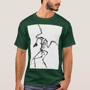Archaeopteryx Skeleton Print Graphic T-Shirt