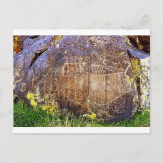 Archaic Template für Rock Art Postkarte