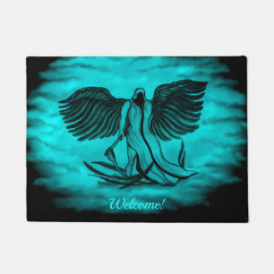 Archangel , Angel Uriel Fußmatte