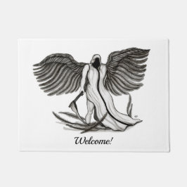 Archangel , Angel Uriel Fußmatte