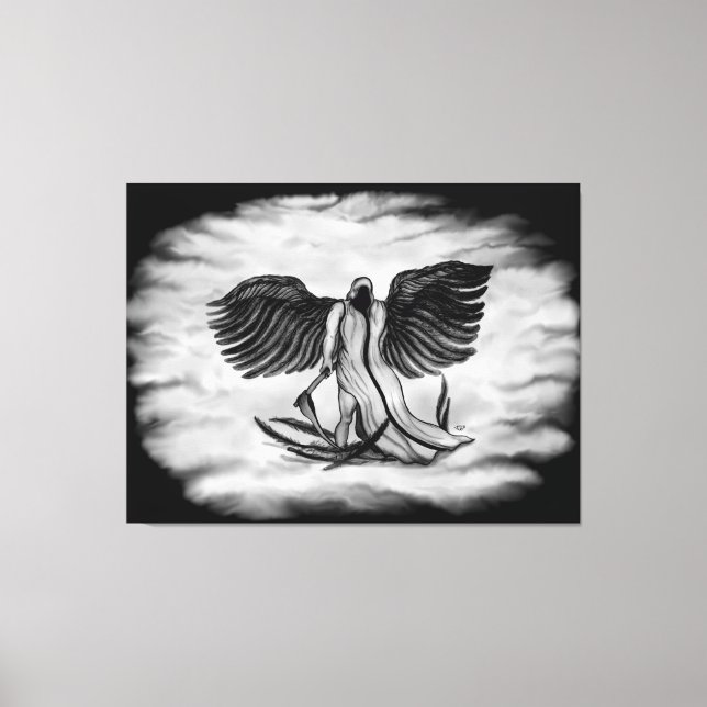 Archangel , Angel Uriel Leinwanddruck (Vorderseite)