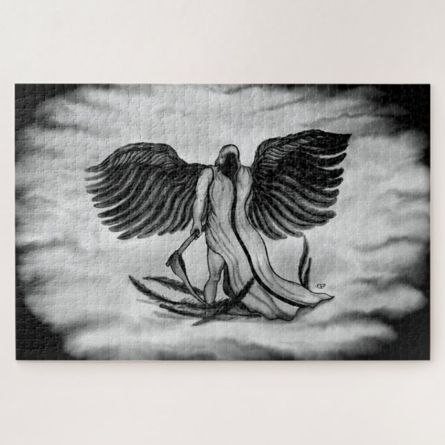 Archangel , Angel Uriel Puzzle (Horizontal)