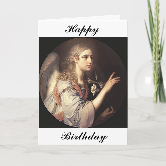 Archangel Gabriel aus der Annunziation Karte (Vorderseite)