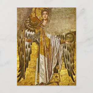 Archangel Gabriel Byzantine Mosaik-Orthodoxe Icon Postkarte