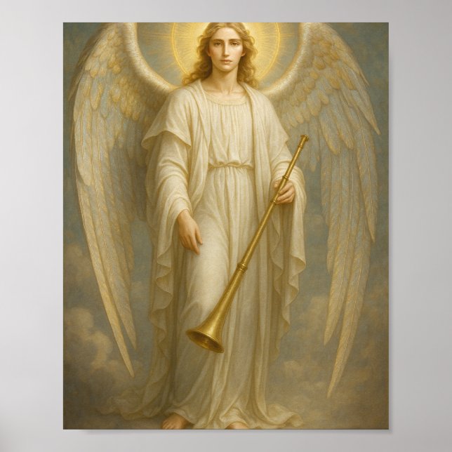 Archangel Gabriel - göttlicher Gesandter des Licht Poster (Vorne)