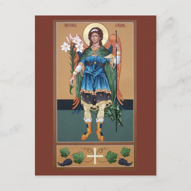 Archangel Gabriel Prayer Card Postkarte (Vorderseite)