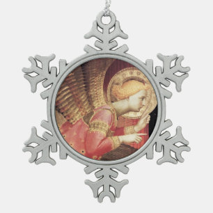 ARCHANGEL GABRIEL SCHNEEFLOCKEN Zinn-Ornament