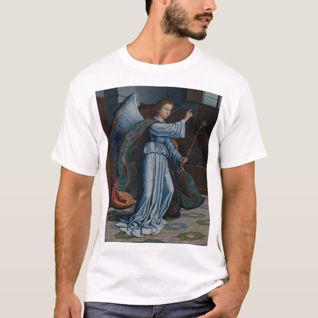 Archangel Gabriel von Gerard David T-Shirt (Vorderseite)