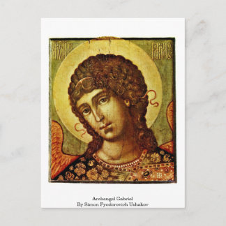 Archangel Gabriel von Simon Fyodorovich Ushakov Postkarte