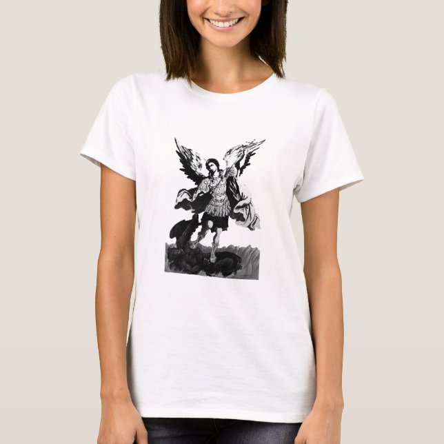 Archangel Michael 1 Zwei-Tone Sweatshirt T - Shirt (Vorderseite)