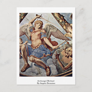 Archangel Michael By Angelo Bronzino Postkarte