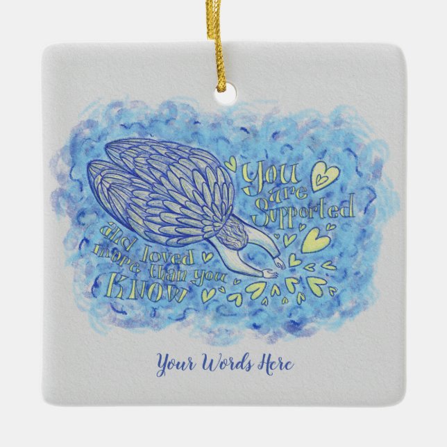 Archangel Michael Custom Holiday Geschenk Ornament (Vorderseite)