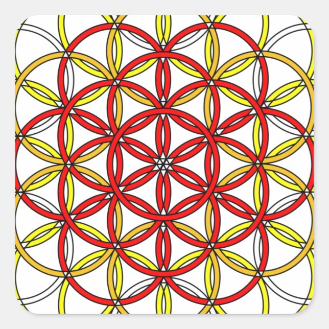 Archangel Michael Delight Quadratischer Aufkleber (Vorderseite)