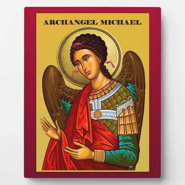 Archangel Michael Fotoplatte (Vorderseite)