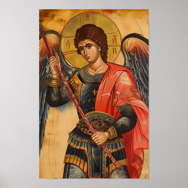 Archangel Michael Icon Poster (Vorne)