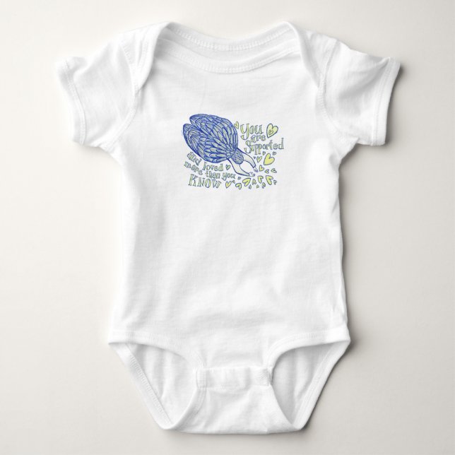 Archangel Michael Liebe & Support Baby Bodysuits (Vorderseite)