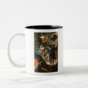 Archangel Michael liefert Soule für das Labor Zweifarbige Tasse