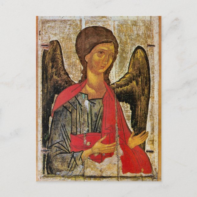 Archangel Michael Orthodox Byzantinisches Symbol Postkarte (Vorderseite)