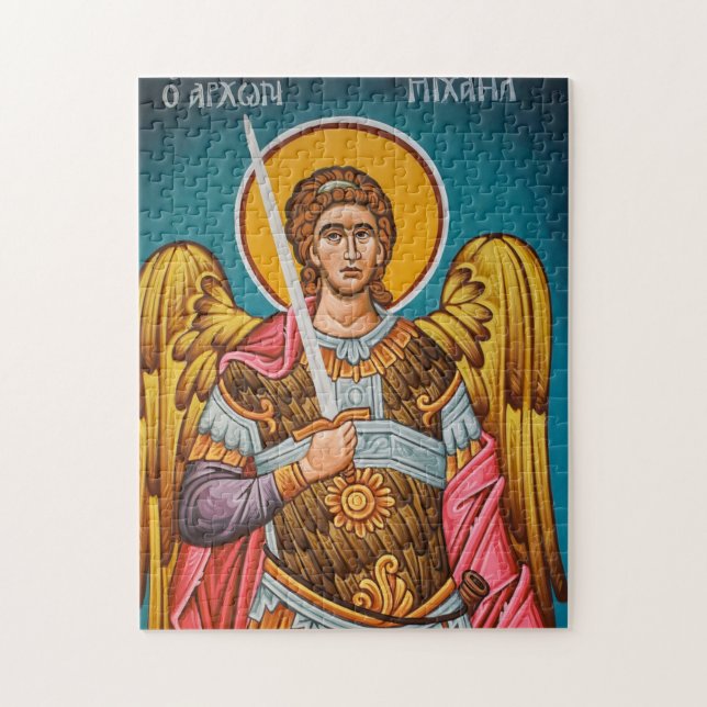 Archangel Michael Orthodox Christliches Symbol Puzzle (Vertikal)
