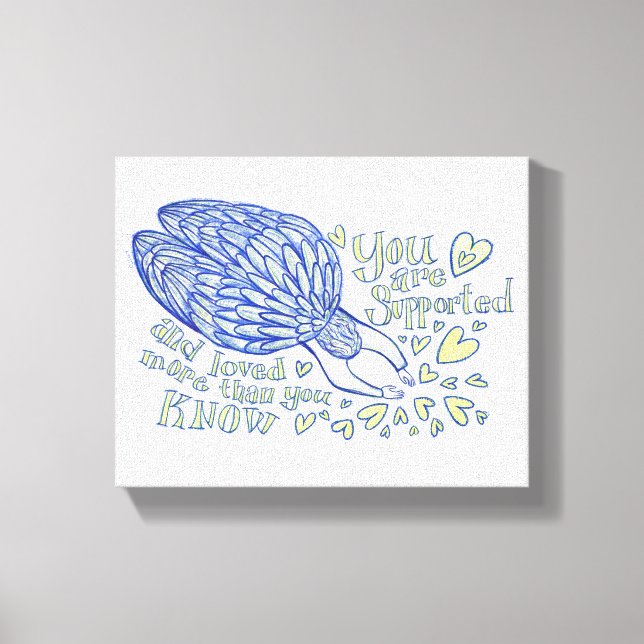 Archangel Michael Painting Wrapped Canvas Art Leinwanddruck (Vorderseite)