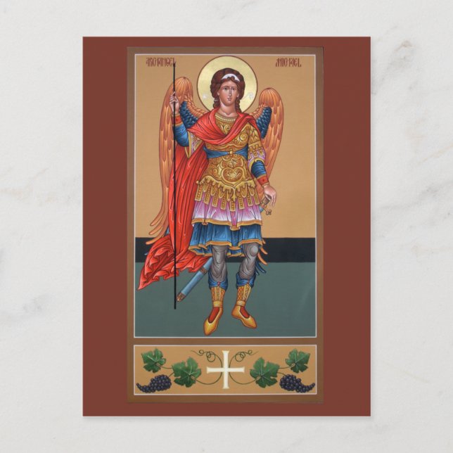 Archangel Michael Prayer Card Postkarte (Vorderseite)