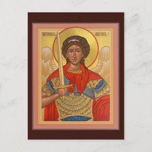 Archangel Michael Prayer Card Postkarte