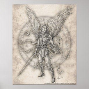 Archangel Michael Print Poster
