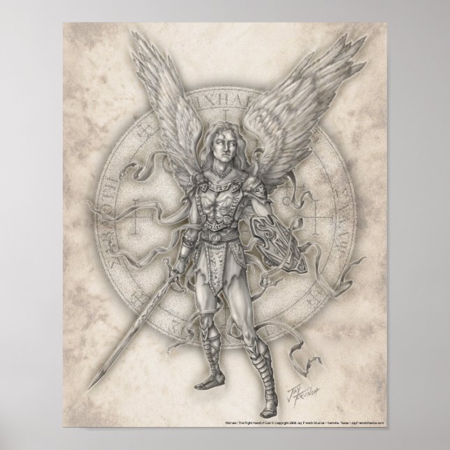 Archangel Michael Print Poster (Vorne)