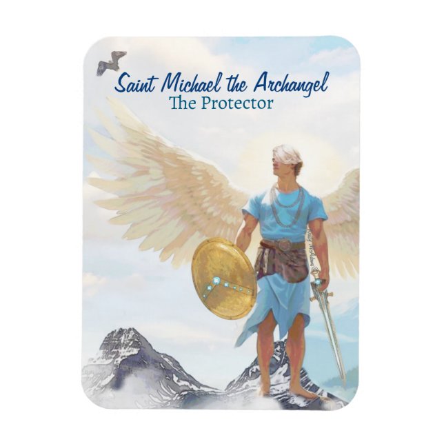 Archangel Michael Protection Angel Courage Saint Magnet (Vertikal)