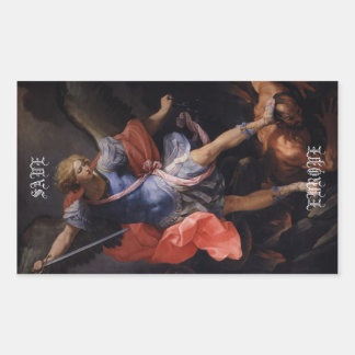 Archangel Michael "RETT EUROPE" Rechteckiger Aufkleber