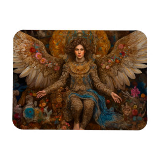 Archangel Michael sitzt auf dem Thron Magnet