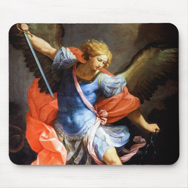 Archangel Michael tramples Satan, Guido Reni Mousepad (Vorne)