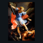 Archangel Michael tramples Satan, Guido Reni Poster<br><div class="desc">Guido Reni (4. November 1575 - 18. August 1642) war ein italienischer Maler der Barockzeit, obwohl seine Werke eine klassische Art zeigten, ähnlich wie Simon Vouet, Nicholas Poussin und Philippe de Champaigne. Er malte hauptsächlich religiöse Werke, aber auch mythologische und allegorische Subjekte. Er war in Rom, Neapel und seinem gebürtigen...</div>