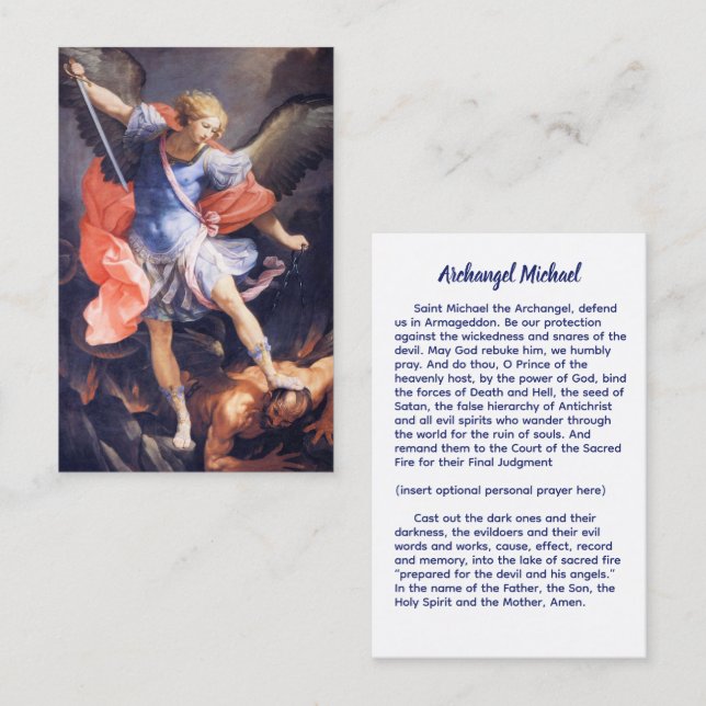 Archangel Michael Visitenkarte (Vorne/Hinten)