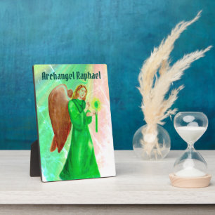 Archangel Raphael Display Plaque w/easel Fotoplatte