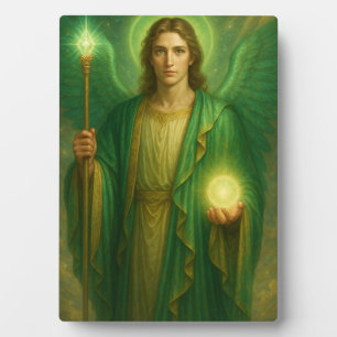 Archangel Raphael - göttlicher Heiler des Lichts Fotoplatte