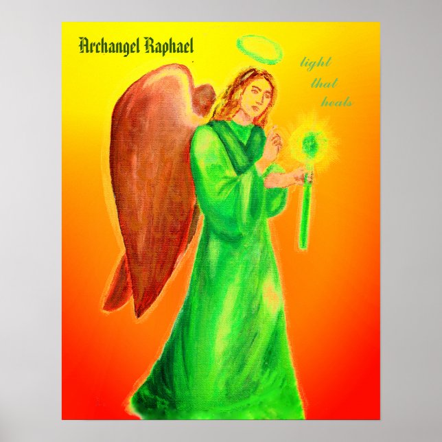 Archangel Raphael Poster 24"x24" (Vorne)