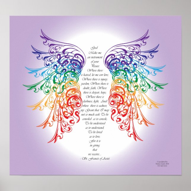 Archangel Raphael Prayer Poster (Vorne)