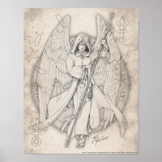 Archangel Raphael Print Poster (Vorne)