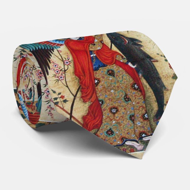 ARCHANGEL RAPHAEL UND FISCH KRAWATTE (Gerollt)