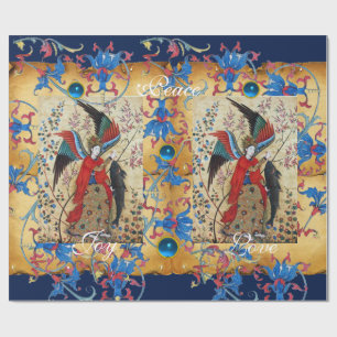 ARCHANGEL RAPHAEL- UND FISCHCHRISTMAS-PARKMENT GESCHENKPAPIER