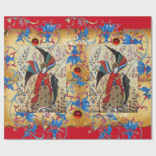 ARCHANGEL RAPHAEL- UND FISCHCHRISTMAS-PARKMENT GESCHENKPAPIER