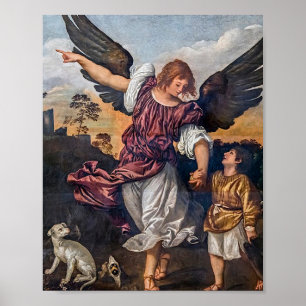 Archangel Raphael Zeichnend - St Raphael Poster