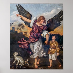 Archangel Raphael Zeichnend - St Raphael Poster