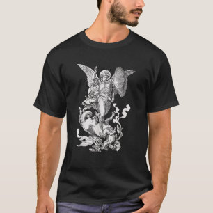 Archangel Saint Michael kämpft gegen das Drachenka T-Shirt