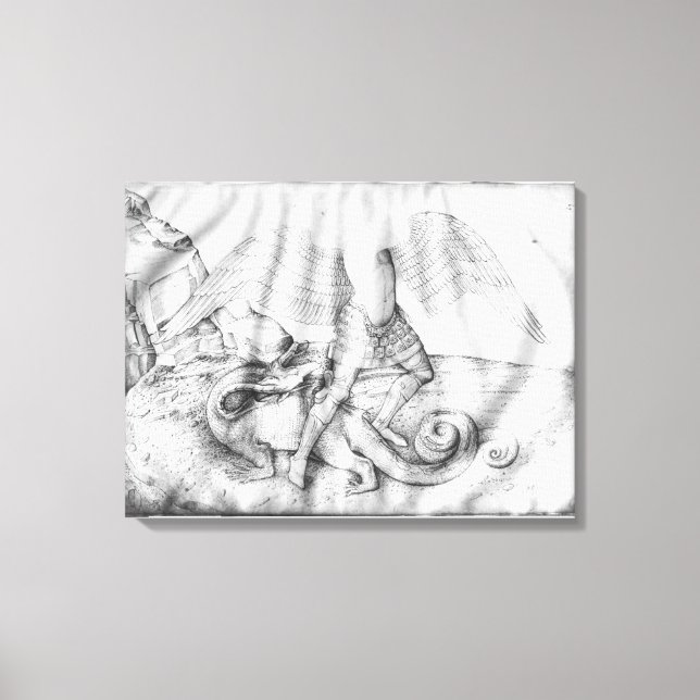 Archangel St. Michael, c.1450 Leinwanddruck (Vorderseite)