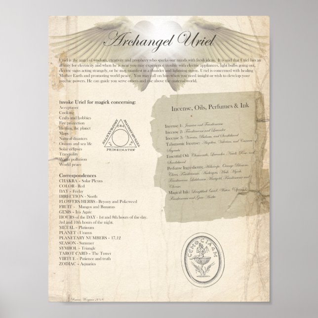 ARCHANGEL URIEL POSTER (Vorne)