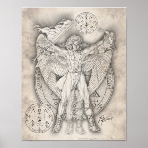 Archangel Uriel Print Poster